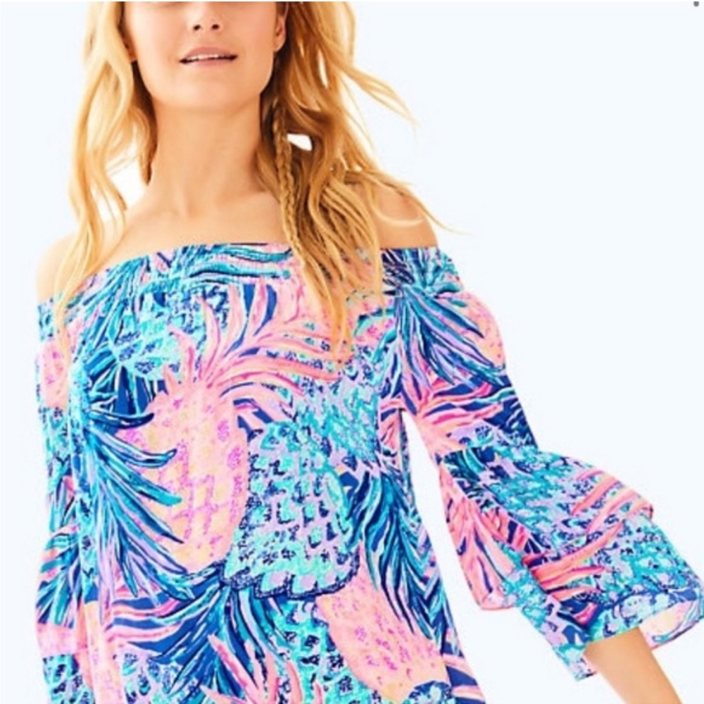 Lilly Pulitzer Dress - Tobyn Tunic off the Shoulder - Picture 15 of 15
